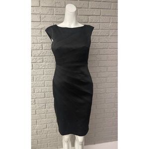 JAX Black Sleeveless Sheath Dress Size 4
